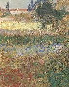 Vincent Van Gogh Garden in Bloom (mk09) oil painting reproduction